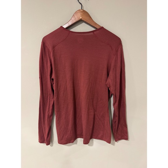 Icebreaker Merino 200 Oasis Long Sleeve Thermal Top Women's 2XL Burgundy - Picture 6 of 7
